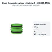 Duco Connection piece with joint D180/D160 (M/M) – DUCO 0000-4725