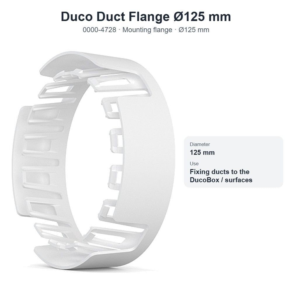 Duco Duct Flange Ø125 mm – DUCO 0000-4728