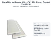 Duco Filter set Coarse 65% / ePM1 55% (Energy Comfort (Plus) D250) – DUCO 0000-7133