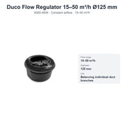 Duco Flow Regulator 15–50 m³/h Ø125 mm – DUCO 0000-4836