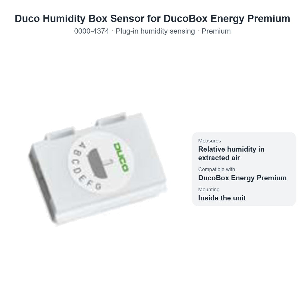 Duco Humidity Box Sensor for DucoBox Energy Premium – DUCO 0000-4374