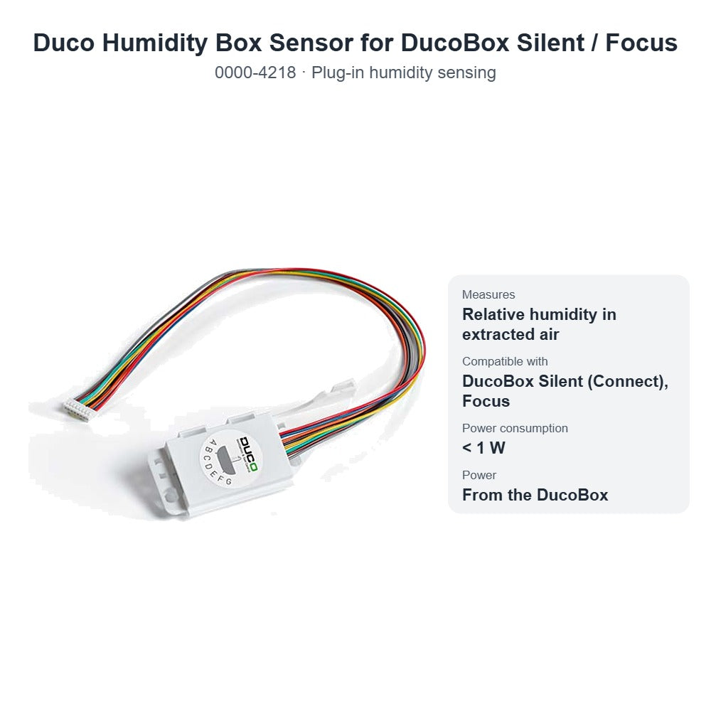 Duco Humidity Box Sensor for DucoBox Silent / Focus – DUCO 0000-4218
