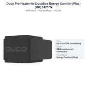 Duco Pre-Heater for DucoBox Energy Comfort (Plus) (UK) 1425 W – DUCO 0000-4825