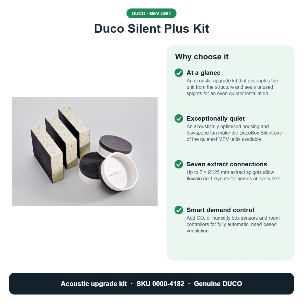 Duco Silent Plus Kit – DUCO 0000-4182 key benefits