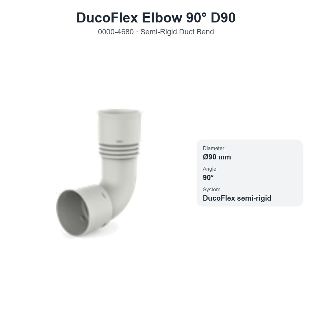 DucoFlex Elbow 90° D90 – DUCO 0000-4680
