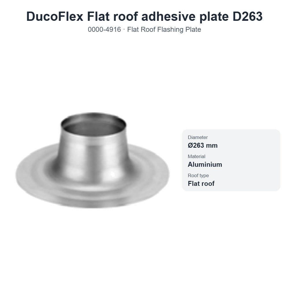 DucoFlex Flat roof adhesive plate D263 – DUCO 0000-4916