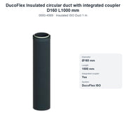 DucoFlex Insulated circular duct with integrated coupler D160 L1000 mm – DUCO 0000-4569