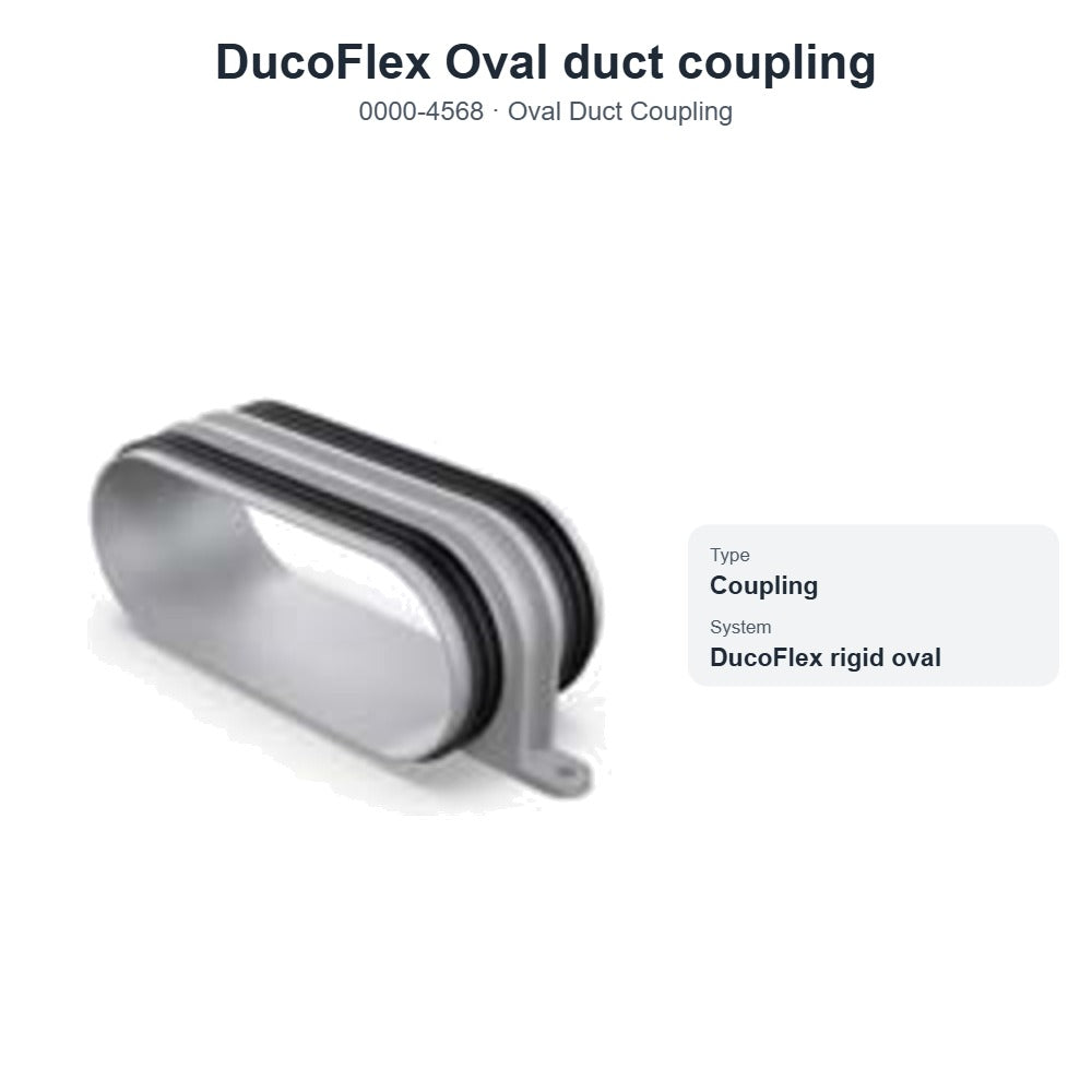 DucoFlex Oval duct coupling – DUCO 0000-4568