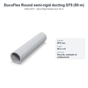 DucoFlex Round semi-rigid ducting D75 (50 m) – DUCO 0000-4674