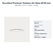 DucoVent Premium Trimless Air Valve Ø125 mm – DUCO 0000-4903