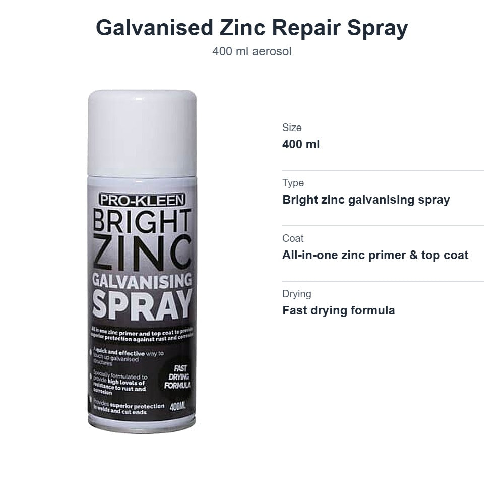 Galvanised Zinc Repair Spray 400ml