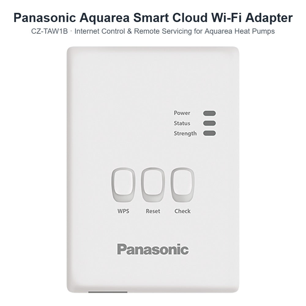 Panasonic Aquarea CZ-TAW1B Smart Cloud Wi-Fi Adapter – Internet Control & Remote Servicing for Aquarea Heat Pumps