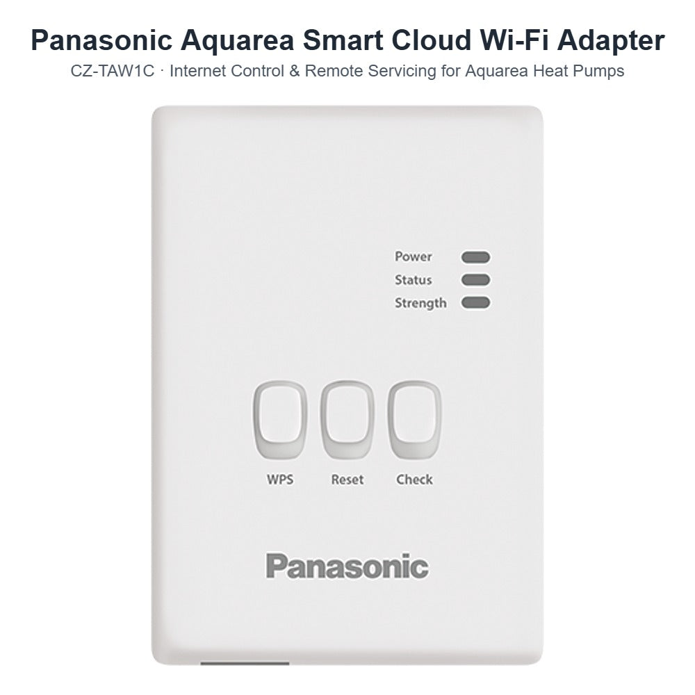 Panasonic Aquarea CZ-TAW1C Smart Cloud Wi-Fi Adapter – Internet Control & Remote Servicing for Aquarea Heat Pumps