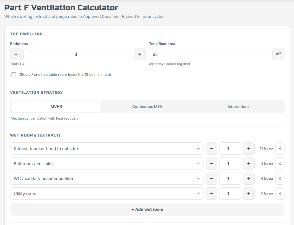 Ventilation Calculator